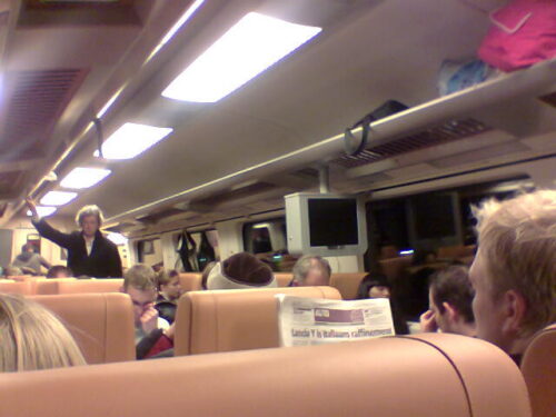 Screens in train!?