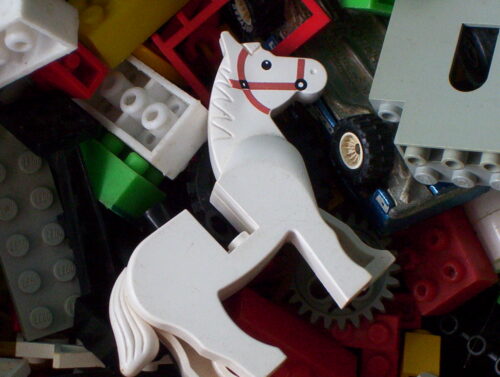 A bunch of Lego bricks