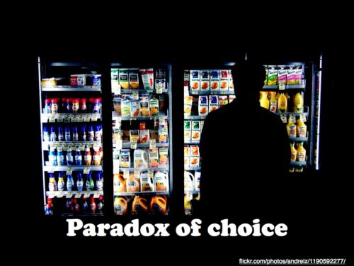 Paradox of choice