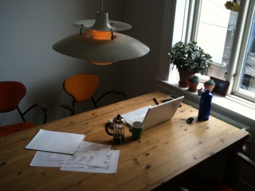 What my CPH work space looks like at the moment