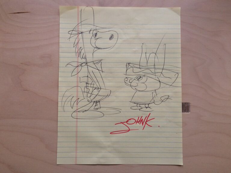 Reward for backing John K's "Cans Without Labels" kickstarter: a doodle