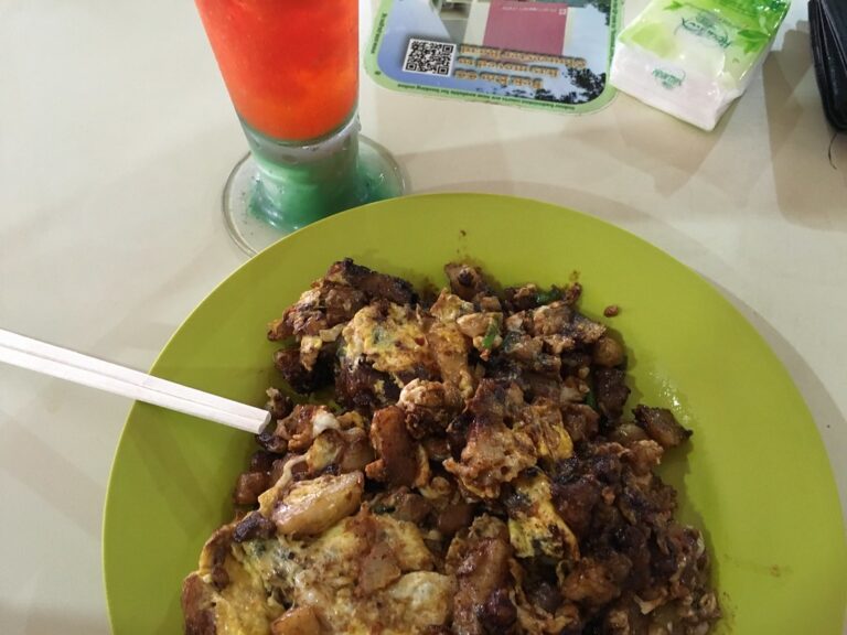 Black Carrot Cake at Pek Kio Market and Food Centre
